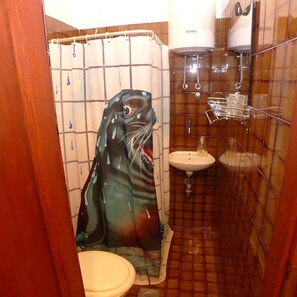 Appartement (1 Bedroom) | Salle de bain | Serviettes fournies, savon, papier toilette