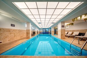 Indoor pool, open 10:00 AM to 8:00 PM, sun loungers - Mountain Lake Hotel (Smolyan)