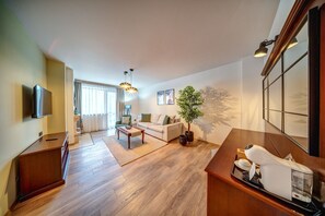Apartment, 2 Bedrooms, Fireplace, Mountain View | 1 bedroom, desk, soundproofing, iron/ironing board