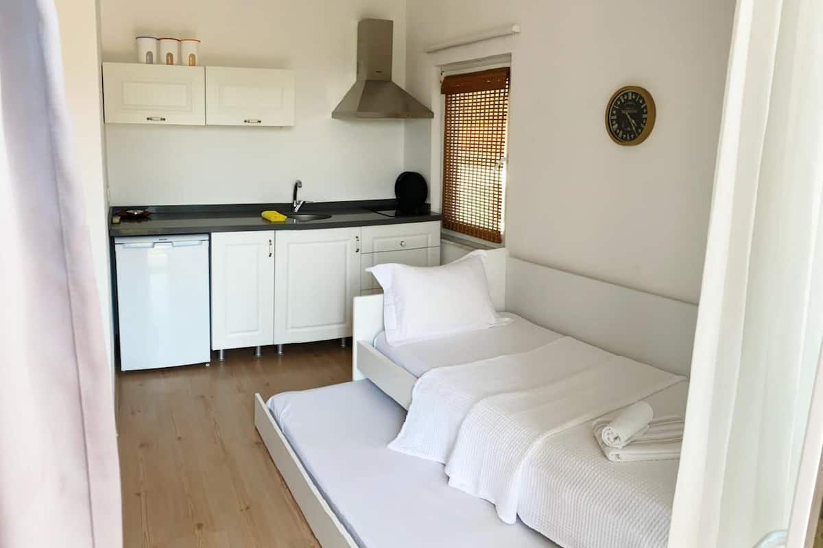 family apartment | private kitchen | full-sized fridge, dining tables