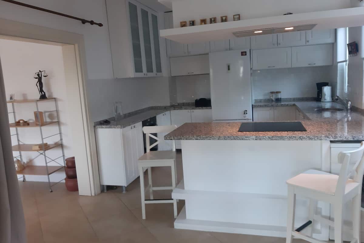comfort apartment | private kitchen | full-sized fridge, dining tables