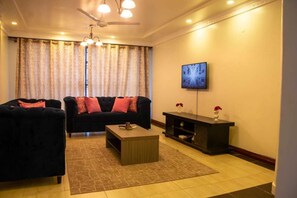 Apartment, 3 Bedrooms | Living area | TV - Royal Apartments (Mombasa)