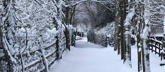 Romantisk Lodge på Pilgrims måde, Hollingbourne beliggende i Northdowns