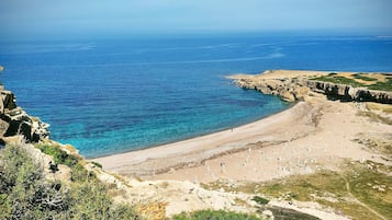 Sun-loungers, beach towels