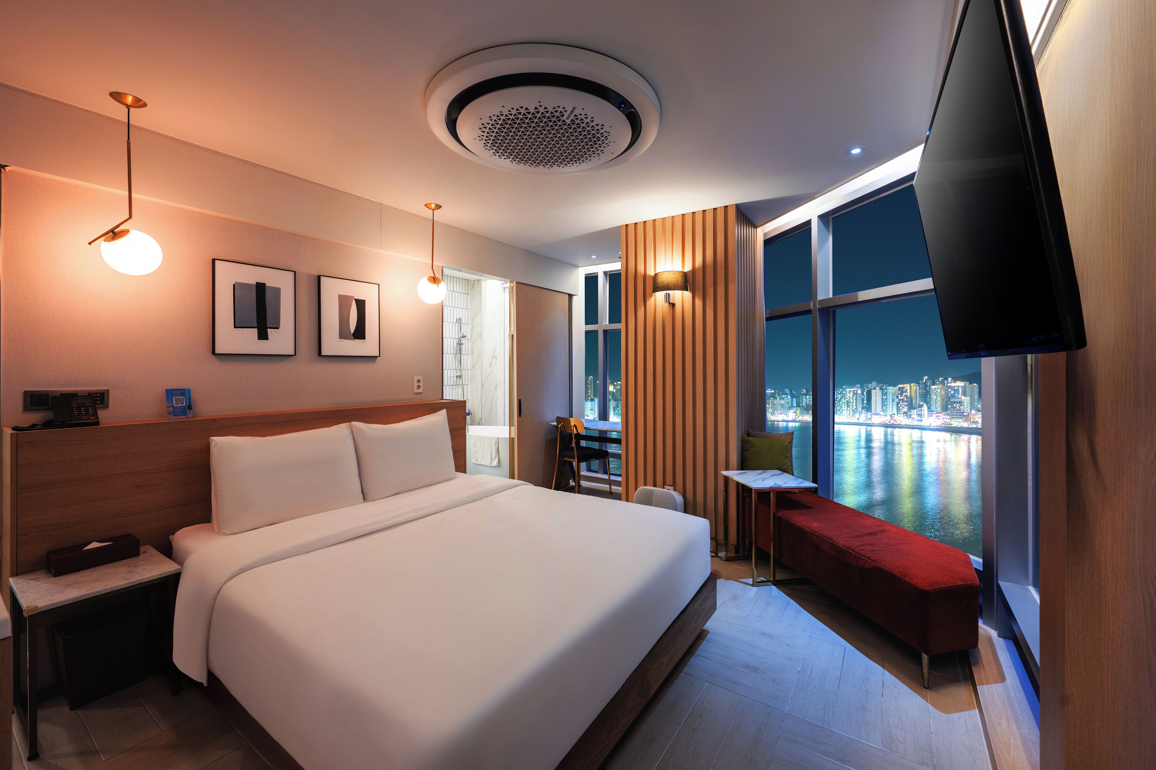 Suíte real, para não fumantes, vista para o oceano (Ocean) | Lençóis italianos Frette, roupas de cama premium, edredons de pluma