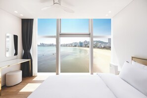 Suite, Multiple Beds, Non Smoking, Ocean View (Ocean) | Frette Italian sheets, premium bedding, down comforters, pillowtop beds - Ocean 2 Heaven (Busan)