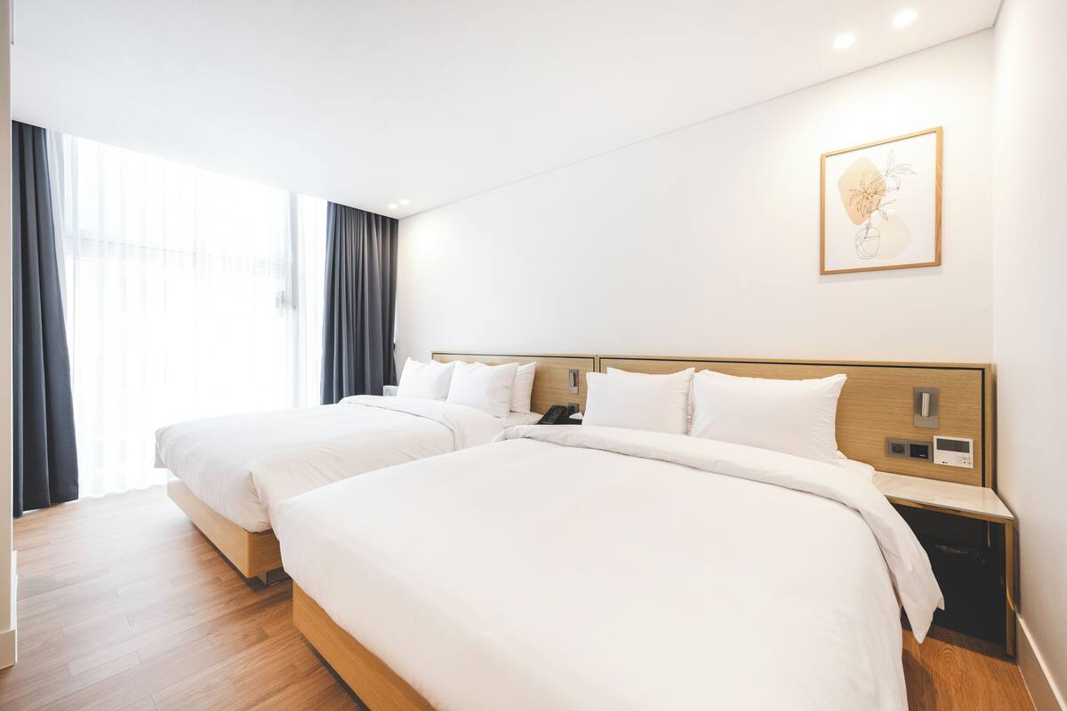 豪華雙床房, 非吸煙房 | 義大利 Frette 床單、高級寢具、羽絨被、舒適加層