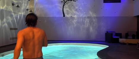 Indoor pool, a heated pool