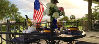 Beautiful Calcasieu Lake Views from Old Settlement in Big Lake, Louisiana 