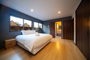 Down comforters, individually decorated, individually furnished