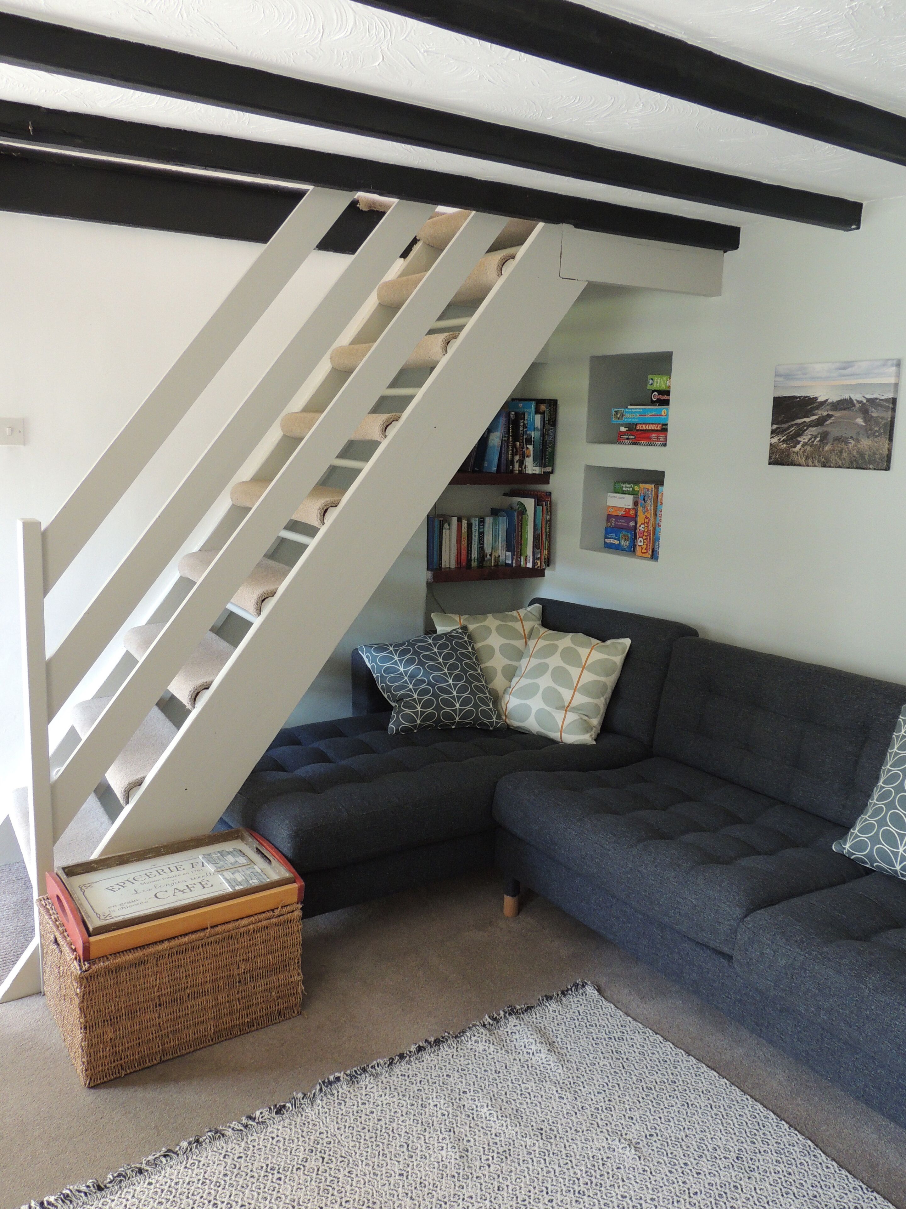 TV, fireplace, DVD player, books