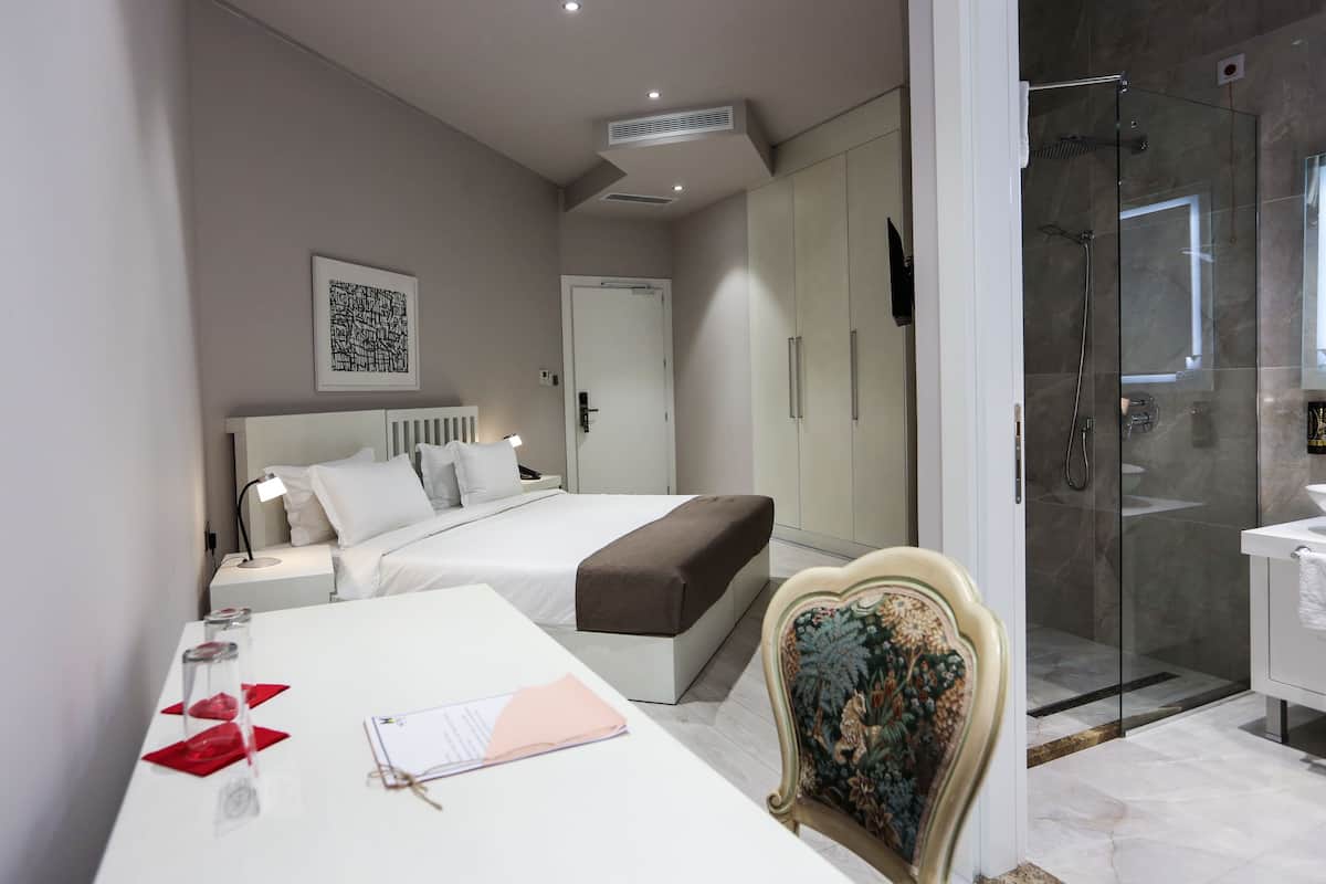 double room | hypo-allergenic bedding, in-room safe, desk, laptop workspace