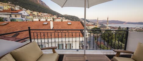 Penthouse Deluxe, vue mer (Deka) | Vue depuis le balcon