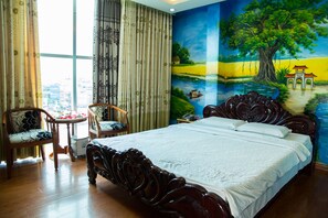 Minibar, bureau, Wi-Fi gratuit, draps fournis