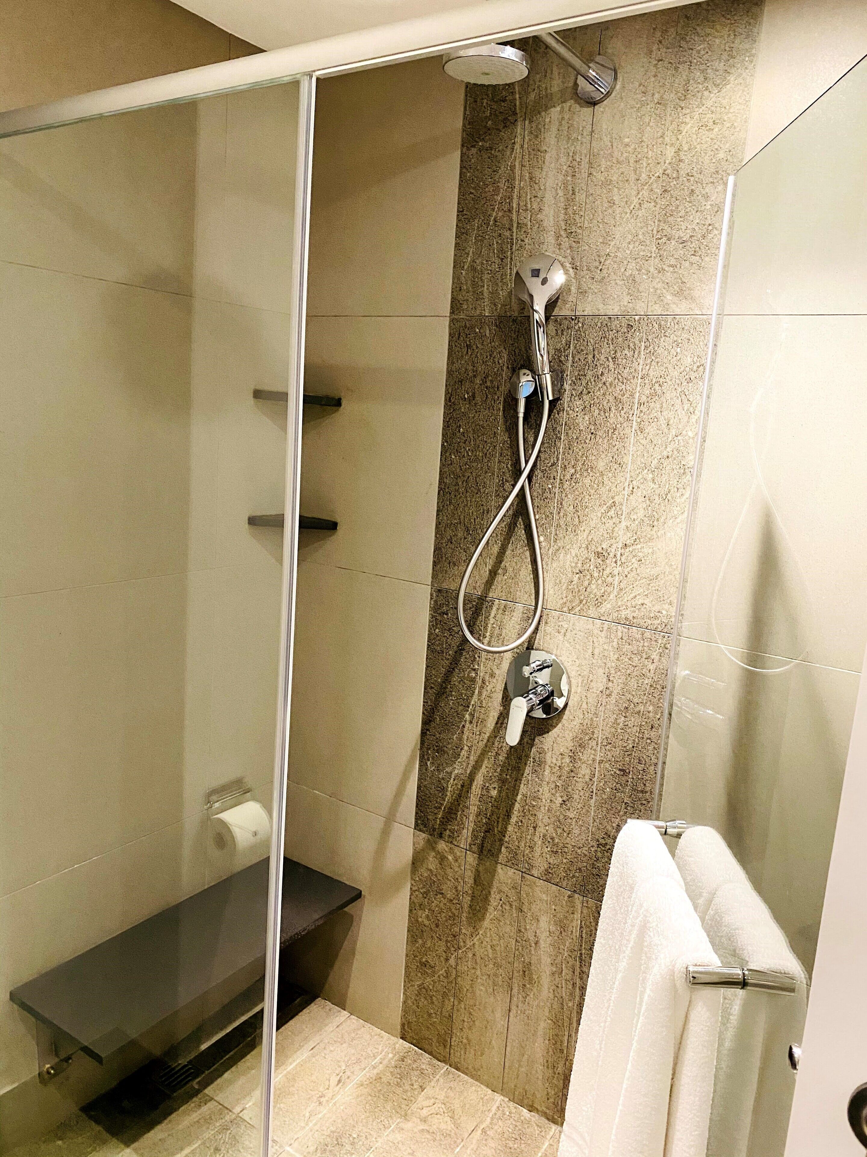double room, non smoking | bathroom | shower, rainfall showerhead, free toiletries, hair dryer