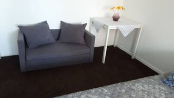 Desk, iron/ironing board, travel crib, free WiFi