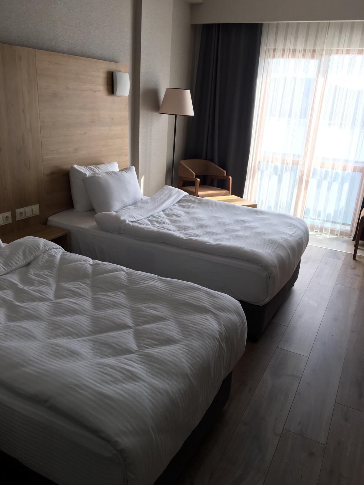 minibar, desk, laptop workspace, soundproofing