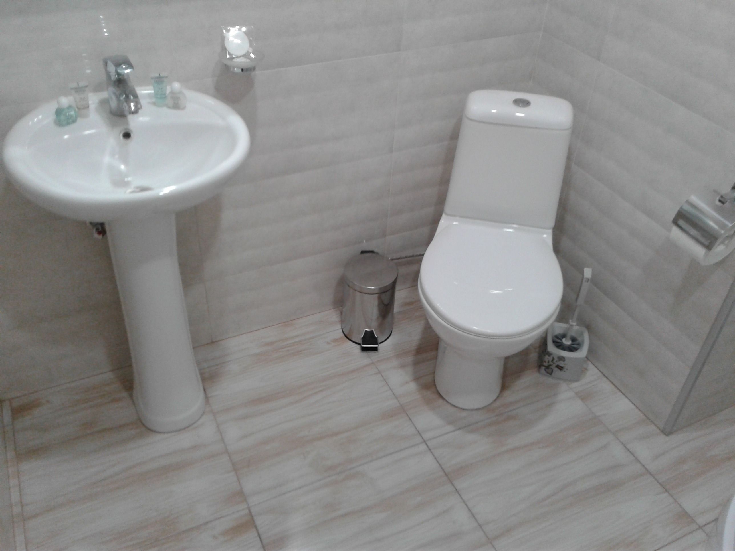 shower, free toiletries, hair dryer, dressing gowns