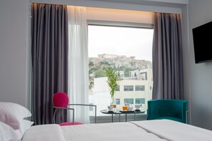 Classic Double Room (Acropolis View) | Minibar, in-room safe, desk, blackout drapes - Athens Utopia Ermou (Athens)