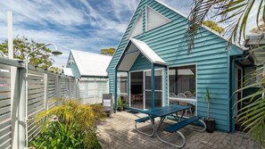 屋外ダイニングエリア