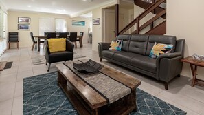 TV, fireplace, DVD player