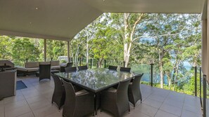 Outdoor dining - A Yarraangunthi at Smiths Lake (Smiths Lake)