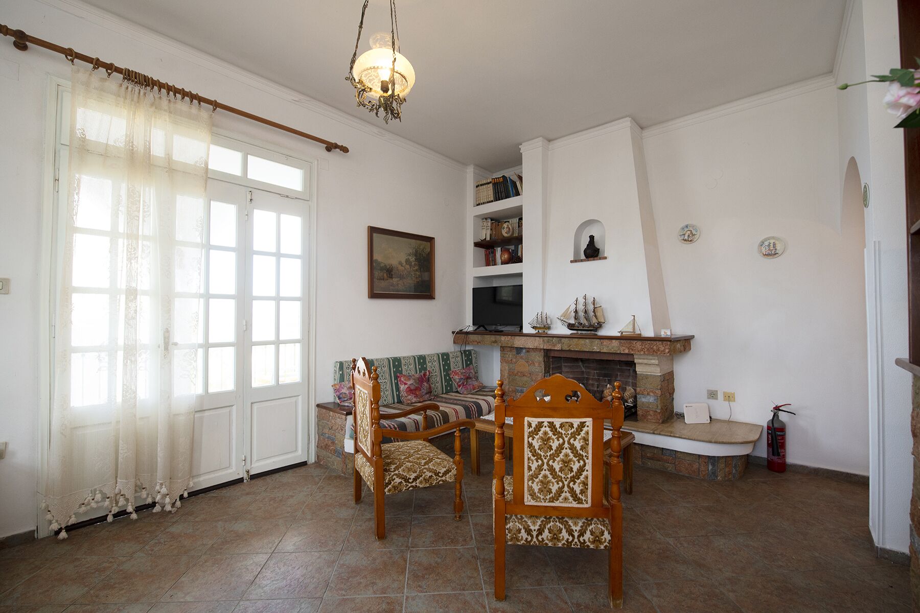 Maison Traditionnelle, vue mer | Restauration dans la chambre