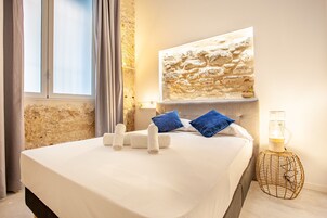 Apartamento, 2 habitaciones, planta baja | Tabla de planchar con plancha, wifi gratis, ropa de cama