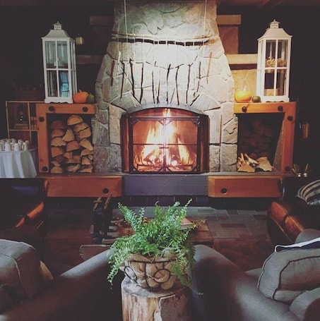 Lobby sitting area. Elk Lake Eco Centre