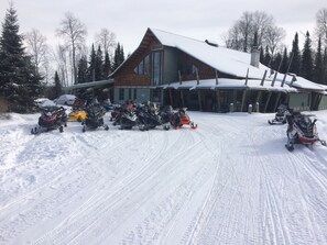 Snowmobile riding - Elk Lake Eco Centre (James)