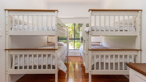 4 bedrooms, iron/ironing board, travel cot, WiFi