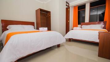 Down duvets, desk, free WiFi, bed sheets