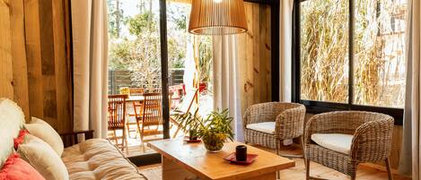 Área de estar no saguão