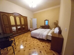 Deluxe Double Room, Private Bathroom | Iron/ironing board, free WiFi, bed sheets