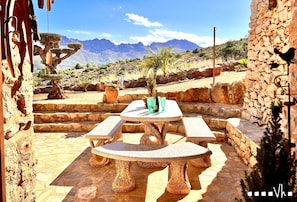 Outdoor dining - Villa CALIMA in Benissa – 3 bedrooms, private pool, sea and mountain views, Wi-Fi and private parking (Benissa)