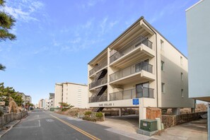 Exterior - XPLORIE ACTIVITIES & LINENS INCLUDED*!  This 2BR/2BA oceanfront condo is located on the first floor, up one level from the street (Ocean City)