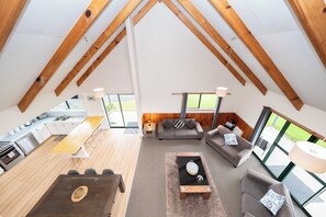 Ferienhaus | Wohnbereich | Flachbildfernseher, Kamin, DVD-Player, iPod-Dockingstation