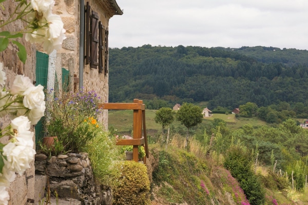 Point de vue splendide sur la vallée.