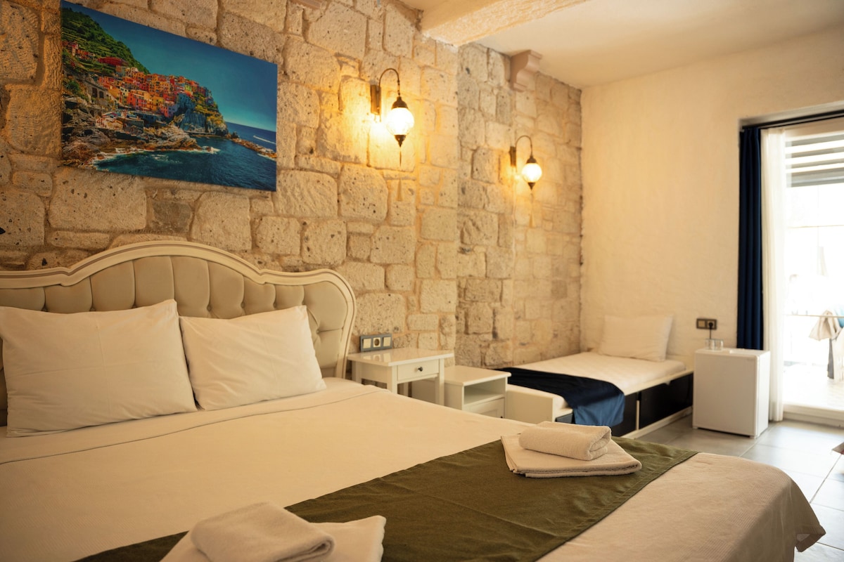 Triple Room, Pool View (Falco) | Premium bedding, minibar, soundproofing, iron/ironing board (on request)