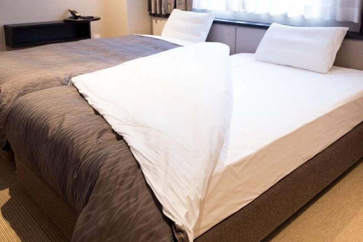 Blackout curtains, free WiFi, bed sheets