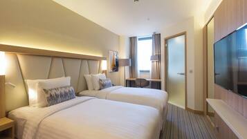 Ropa de cama hipoalergénica y minibar