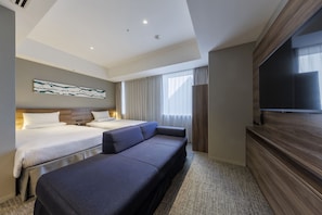 Habitación Premier con 2 camas individuales | 1 habitación, caja de seguridad en la habitación y escritorio