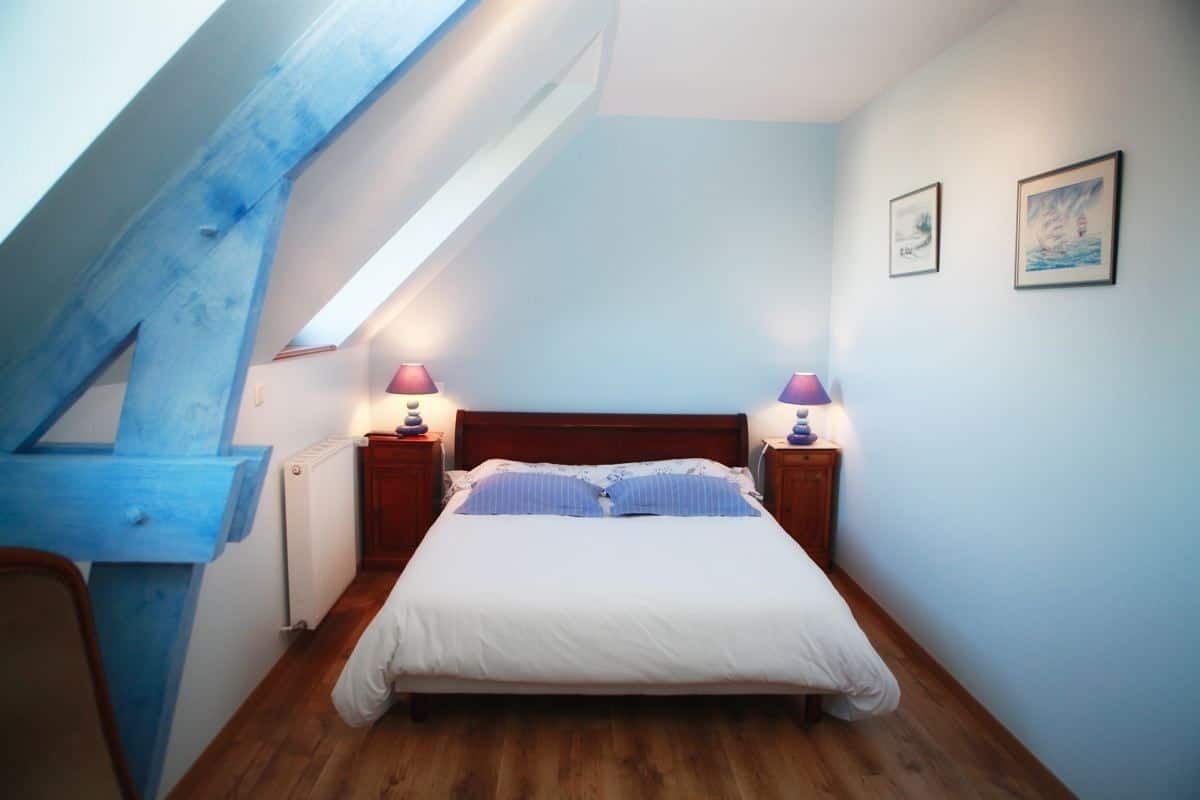 Habitación doble (Bleue) | Decoración personalizada y muebles diferentes