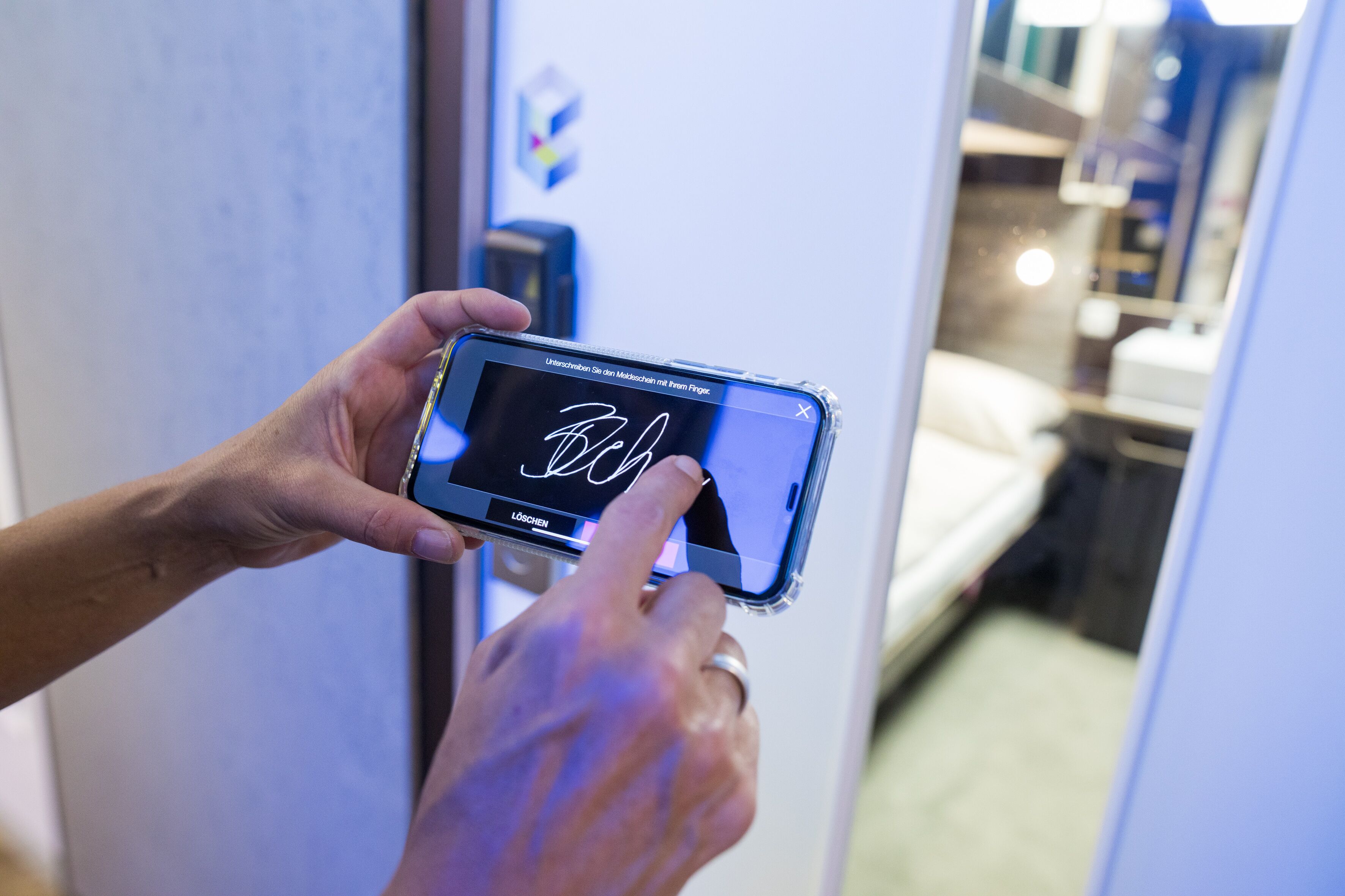 check-in/check-out kiosk