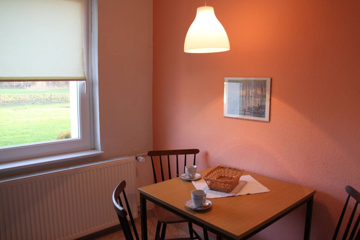 Lägenhet (73qm) | Eget kök | Kylskåp, mikrovågsugn, kaffe- och tebryggare och vattenkokare