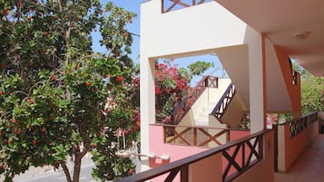 Vue depuis lâhĂ©bergement