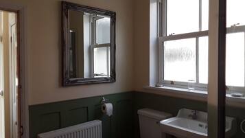 King Room & Shared Bathroom | Bathroom | Shower, towels, soap, toilet paper