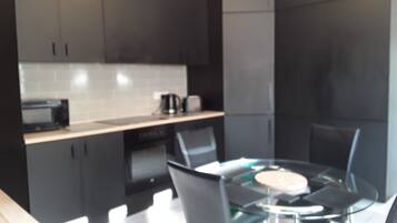 Shared fridge, microwave