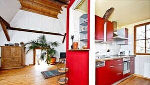 Huoneisto (Spitzweg incl. 50 EUR cleaning fee) | Oleskelualue | Televisio
