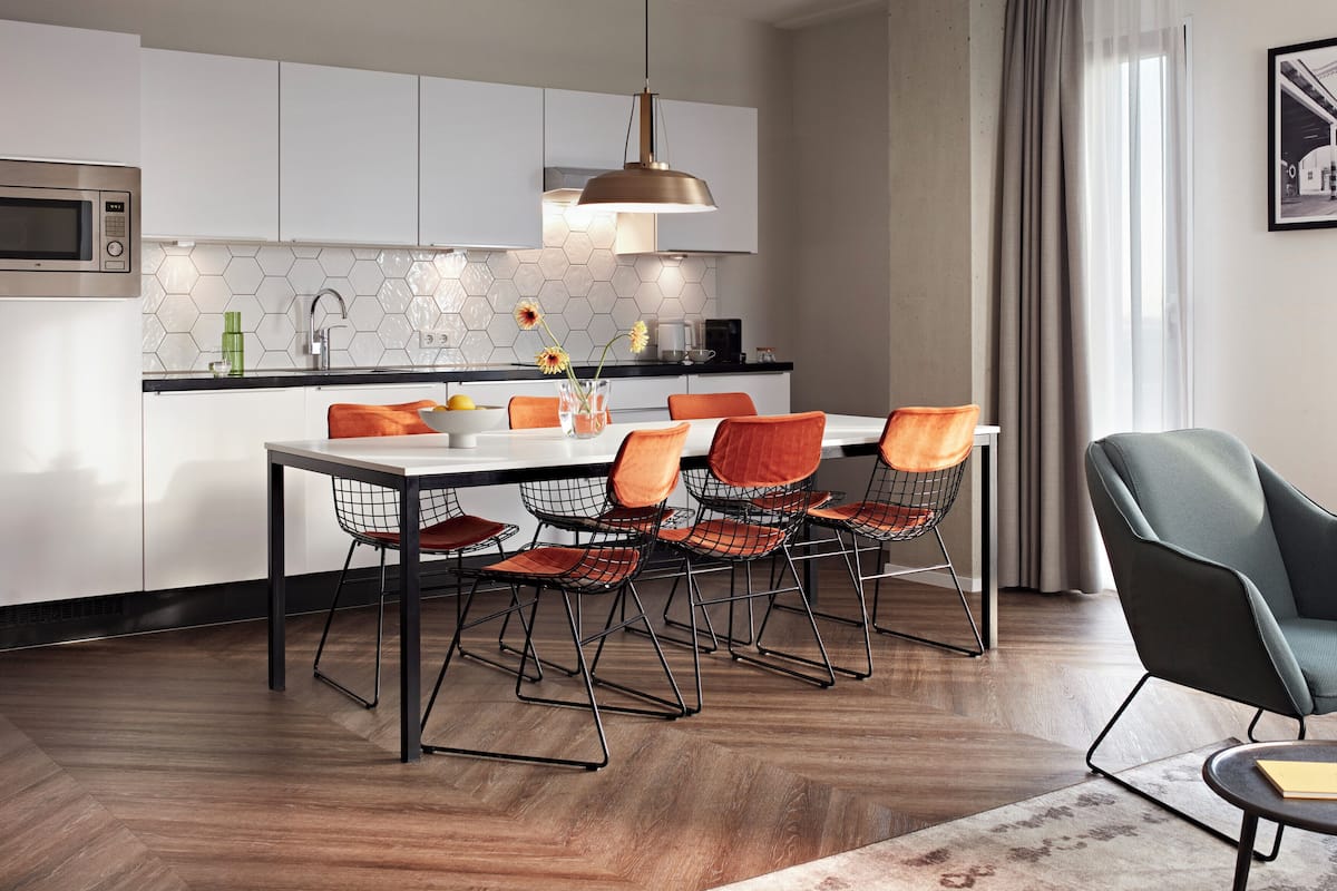 Leilighet, 2 soverom | Eget kjøkken | Kjøleskap, mikrobølgeovn, ovn og kokeplater